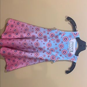 Girls captain America skater dress